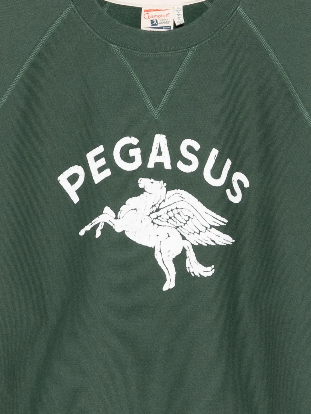 Champion Sweater met Pegasus-print Groen