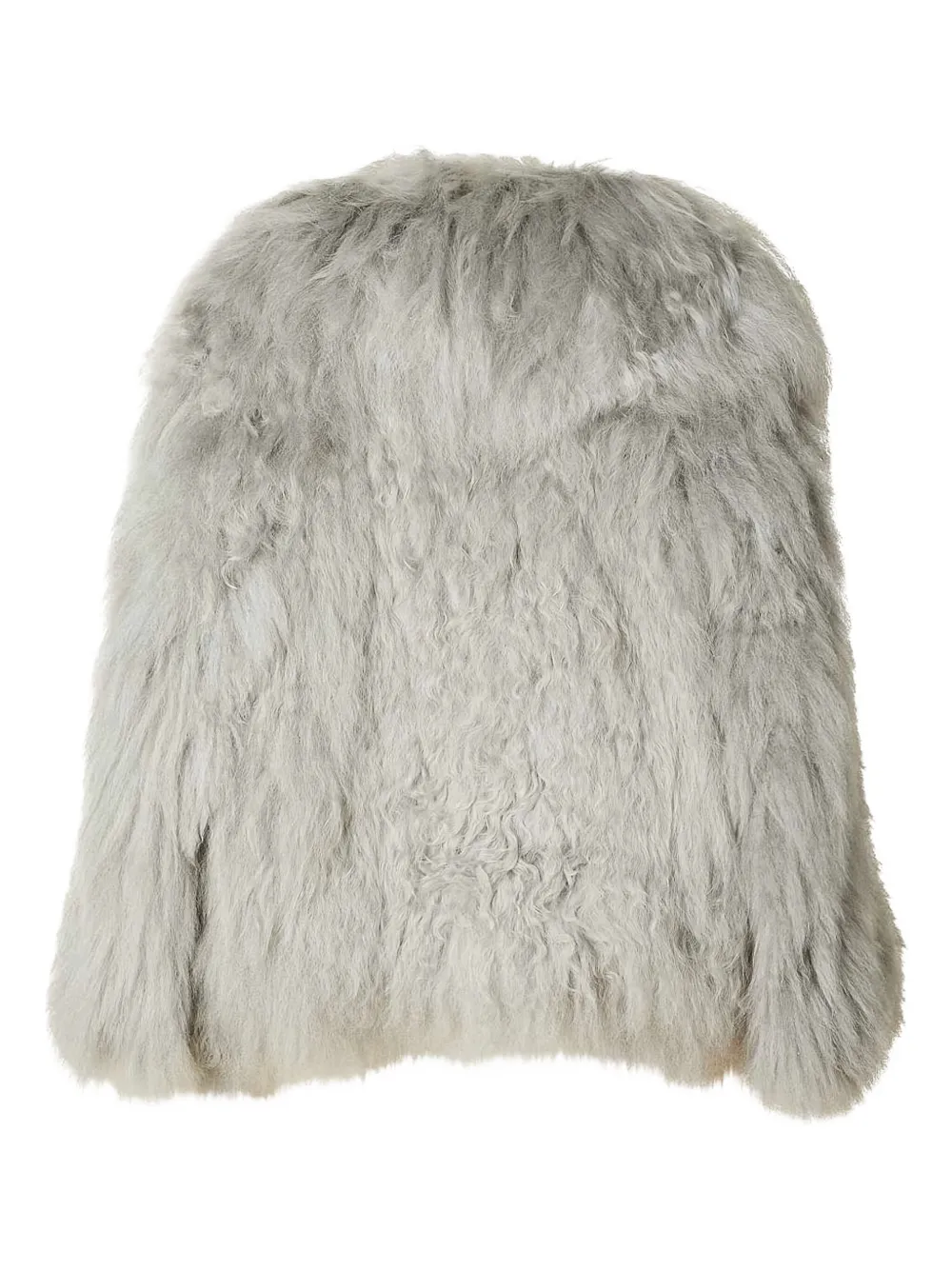 Patrizia Pepe Jack van imitatiebont met kraag Grijs