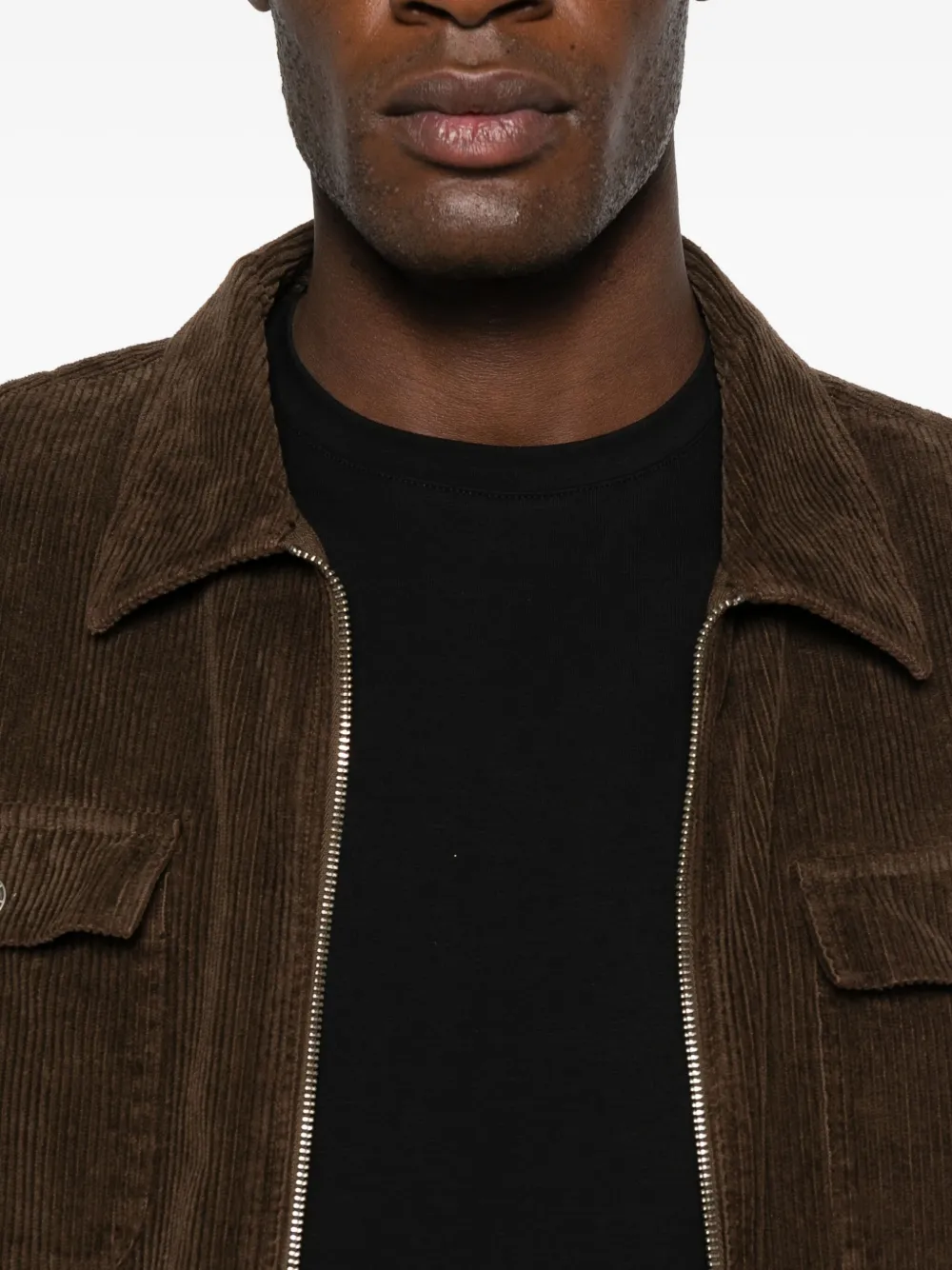 7 For All Mankind Katoenen T-shirt met lange mouwen Zwart