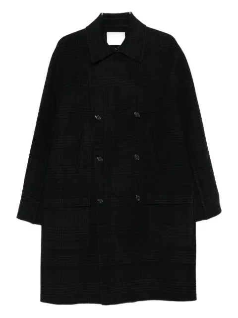 Paolo Pecora checked double-breasted coat