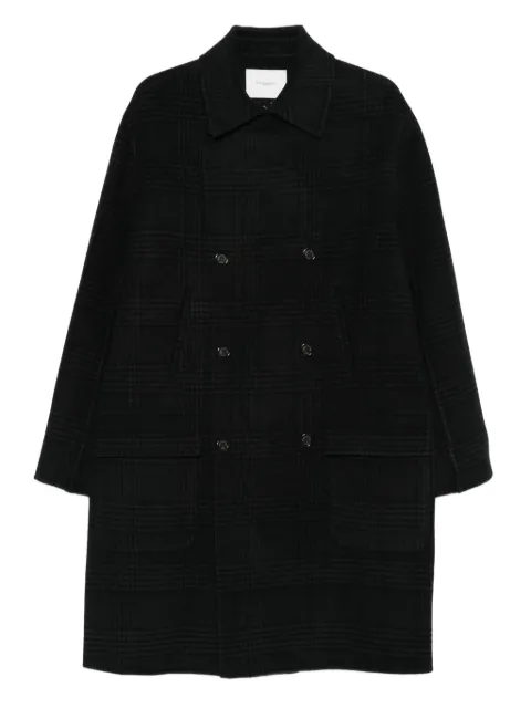 Paolo Pecora checked double-breasted coat