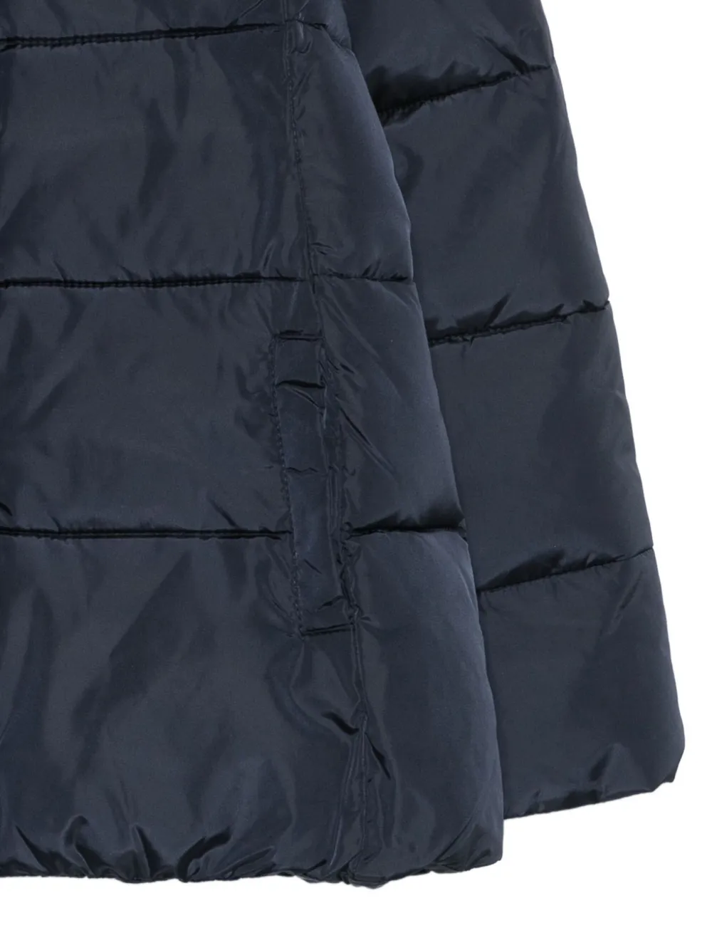 Lalalù Hooded Coat In Blue