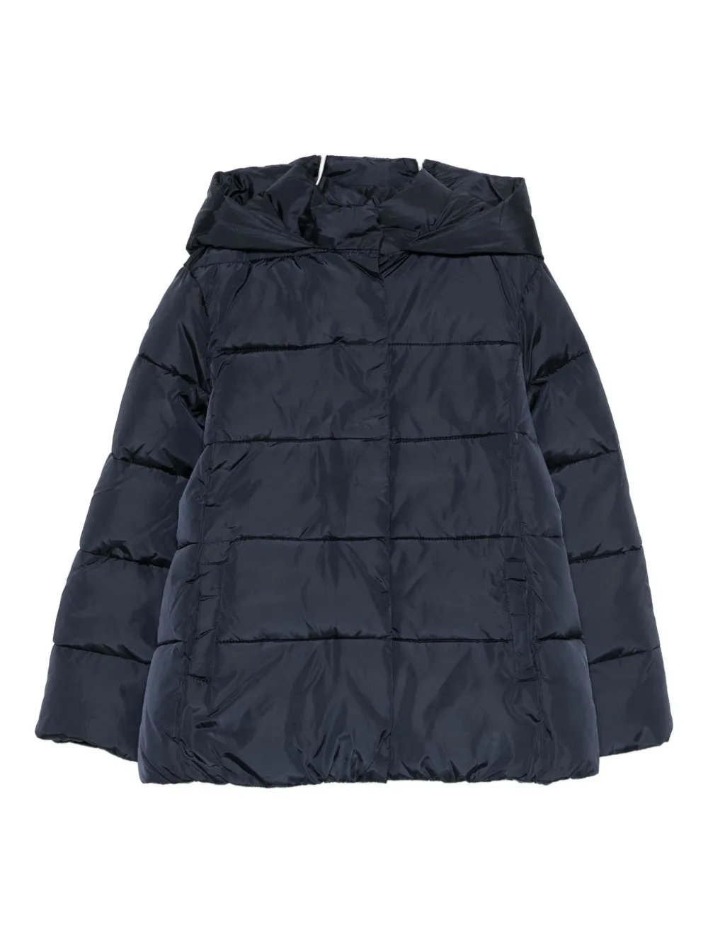 Lalalù Hooded Coat In Blue