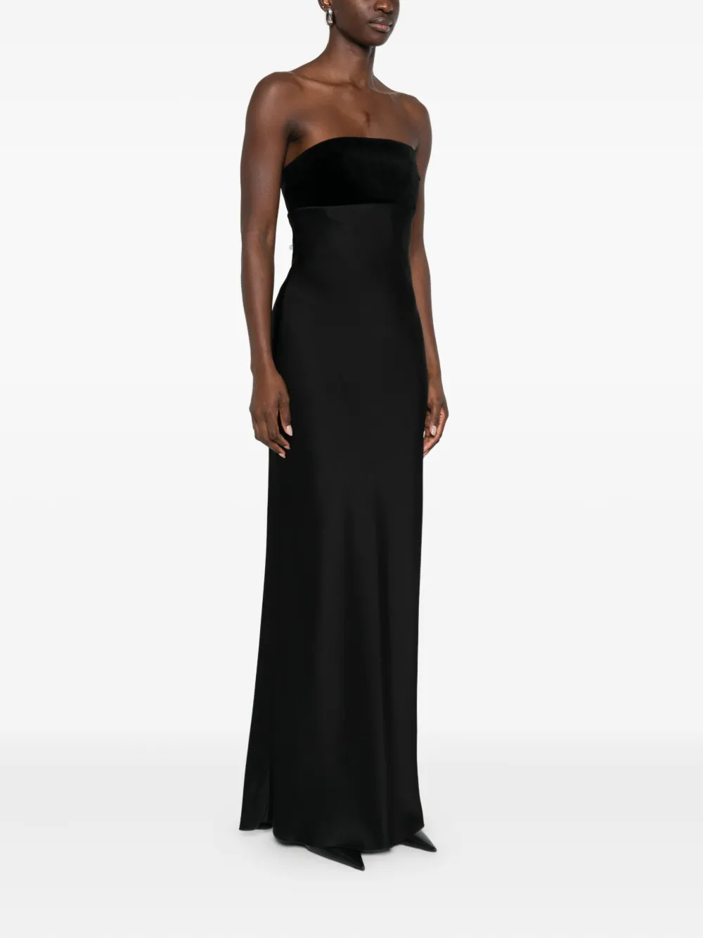 Max Mara Strapless jurk Zwart