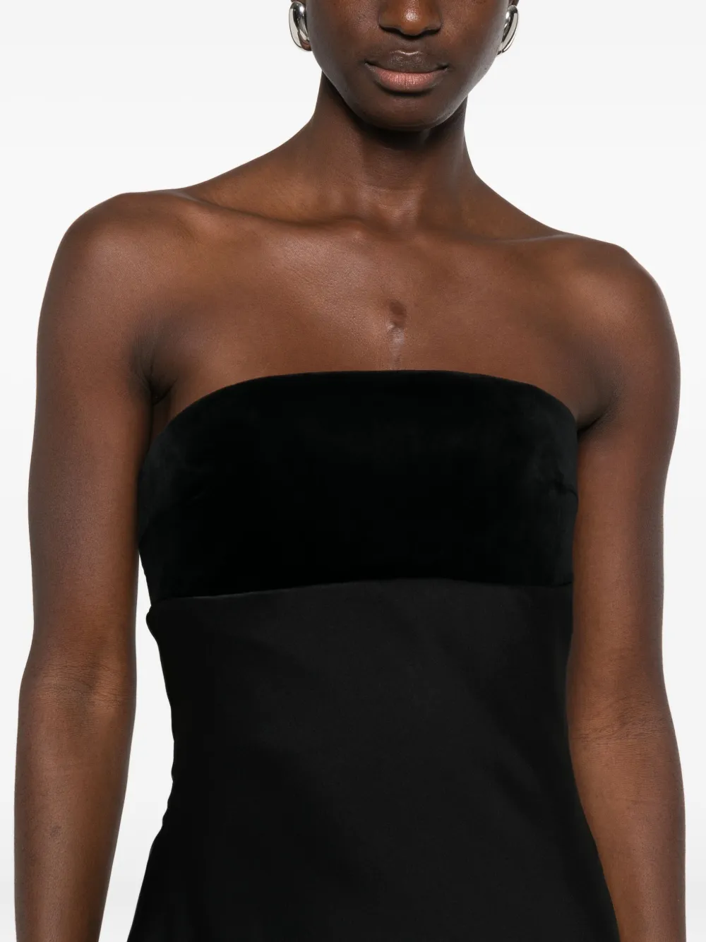 Max Mara Strapless jurk Zwart