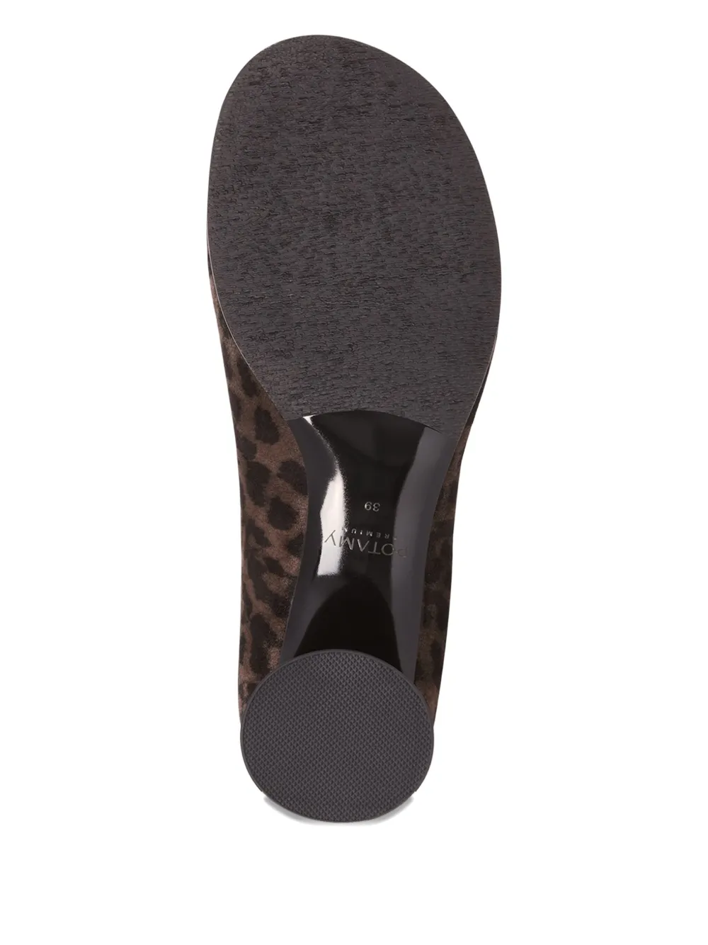 Potamy 50mm Leopard-print Ankle Boots In Brown