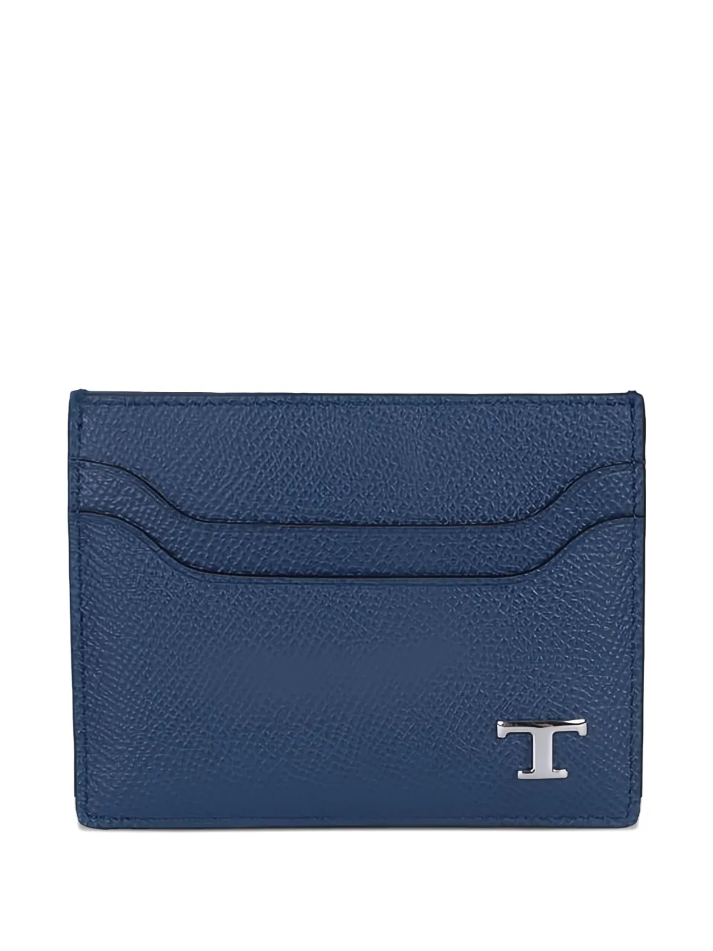 Tod's logo-plaque leather cardholder | Blue | Image 1