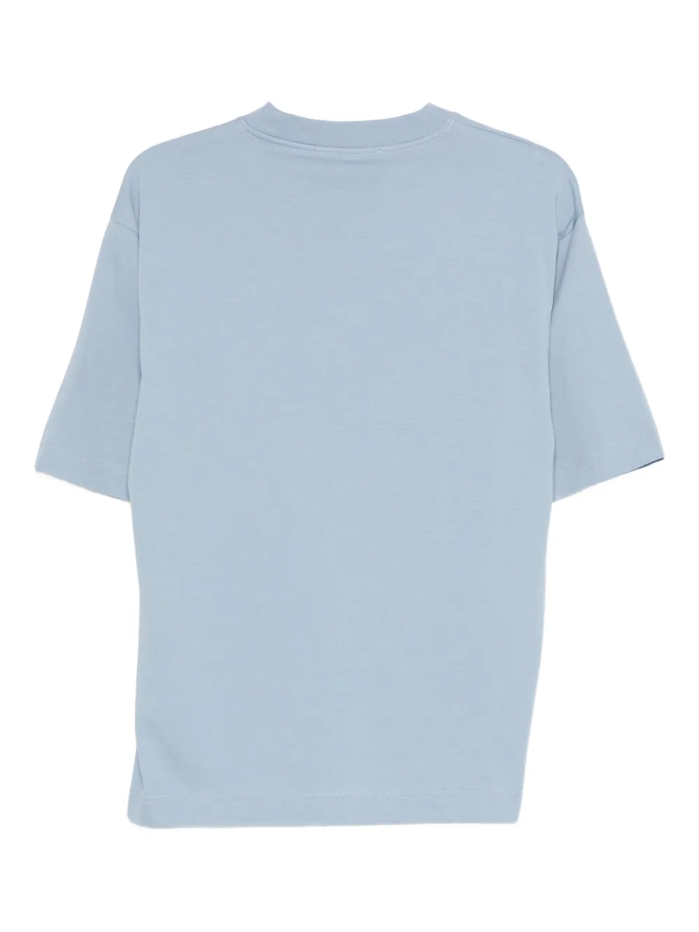 Iceberg Embroidered Cotton T-shirt In Blue