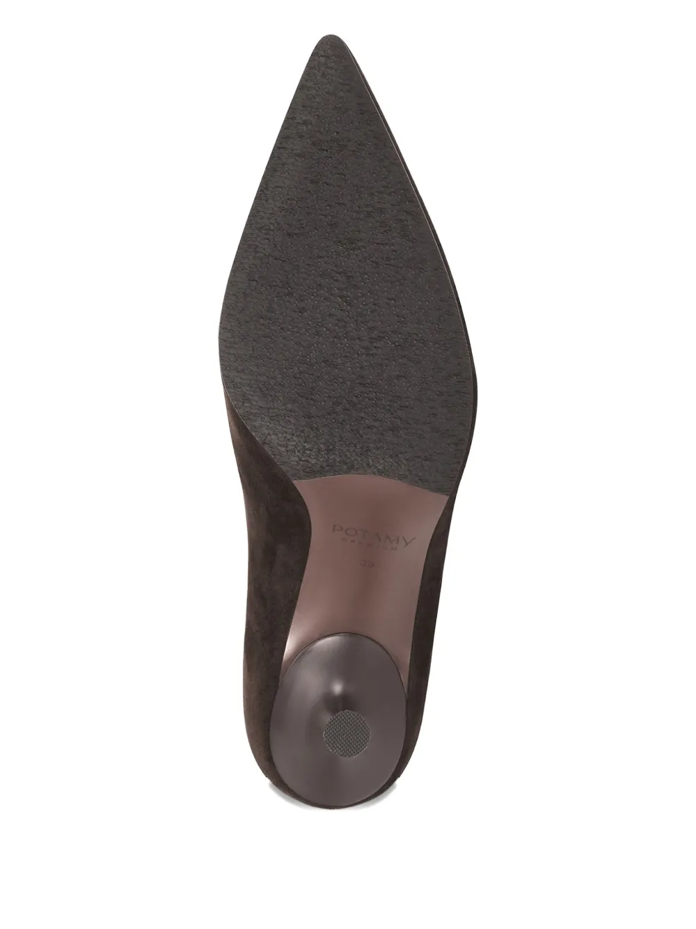 Potamy Suede Heeled Knee-high Boots In Brown