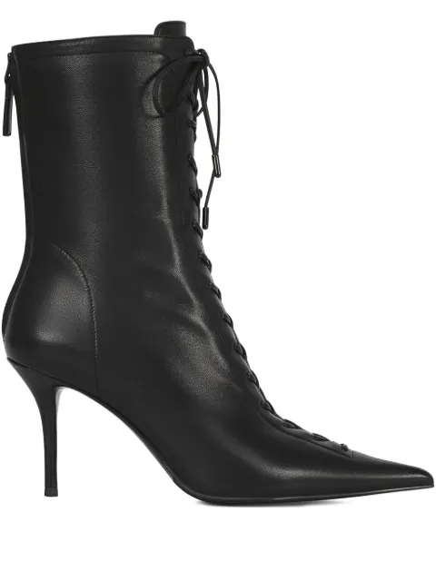 POTAMY 95mm leather ankle boots