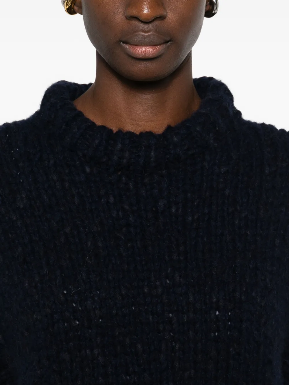 Casey Casey Short-sleeve Knitted Top In Blue