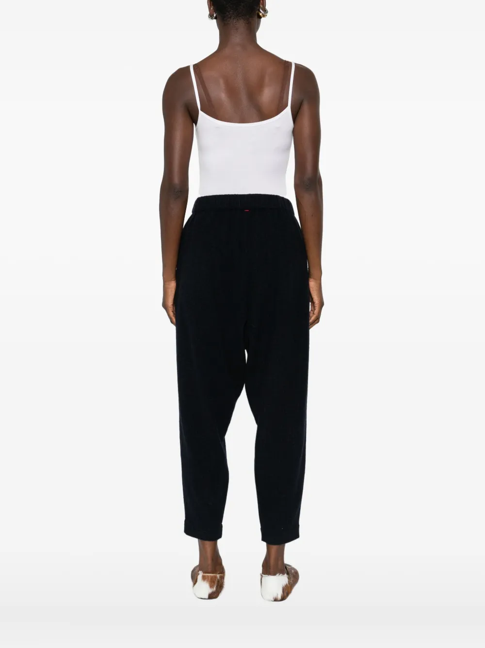 Casey Casey Cashmere-wool Knitted Pants In Black