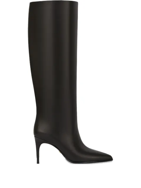 POTAMY botas altas de piel con tacón de 80mm