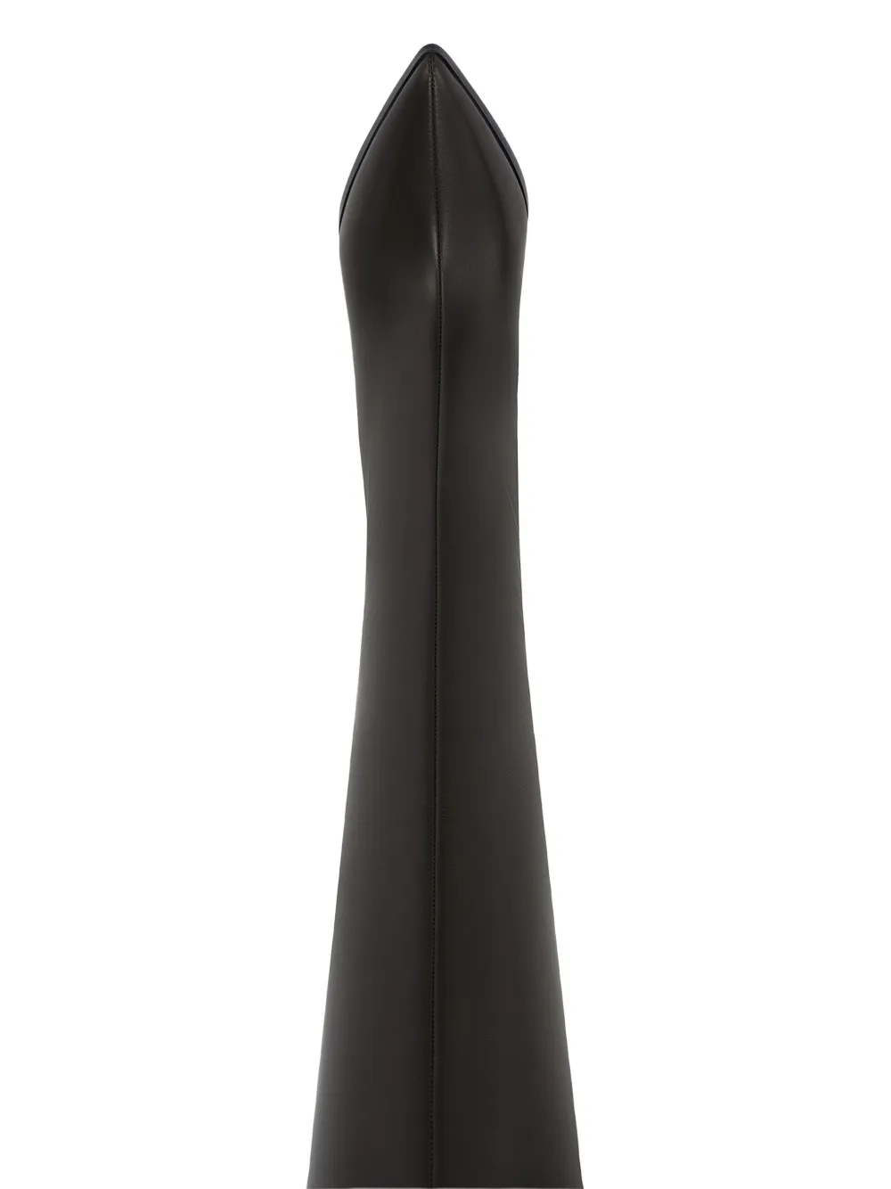Potamy 80mm Leather Knee-high Boots In Brown