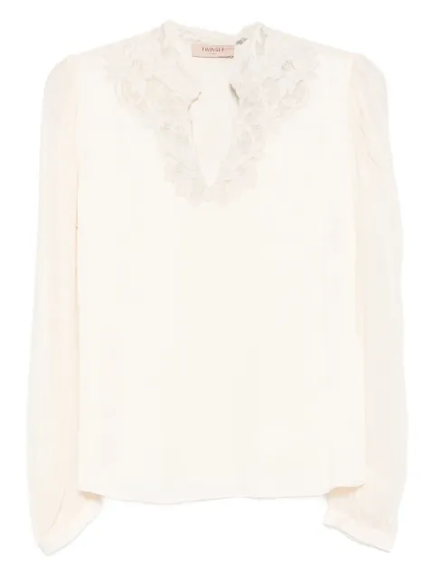 TWINSET lace-detail blouse