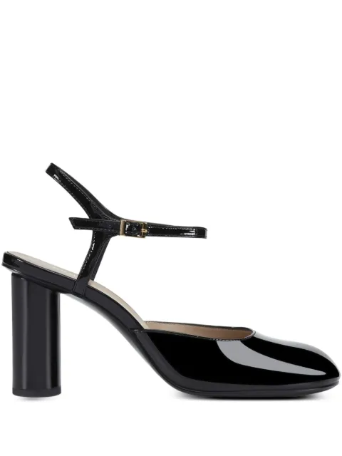 POTAMY 85mm leather heeled pumps