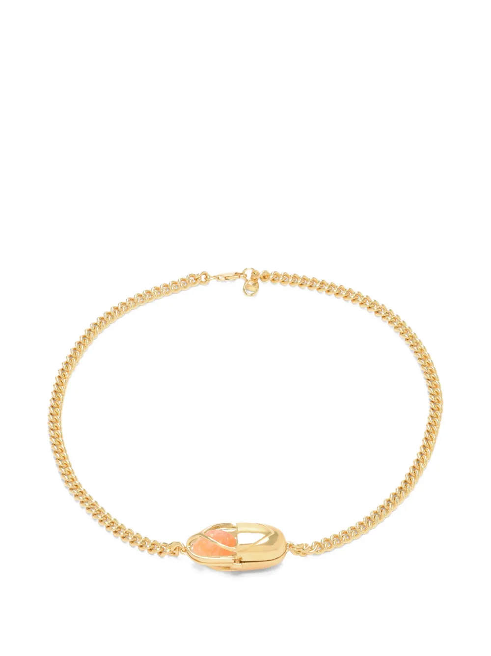 Capsule Eleven Capsule Crystal carnelian necklace - Oro
