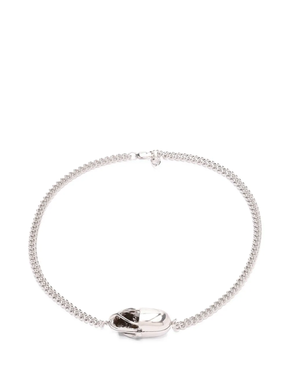 Capsule Eleven Capsule Crystal smokey quartz necklace - Argento