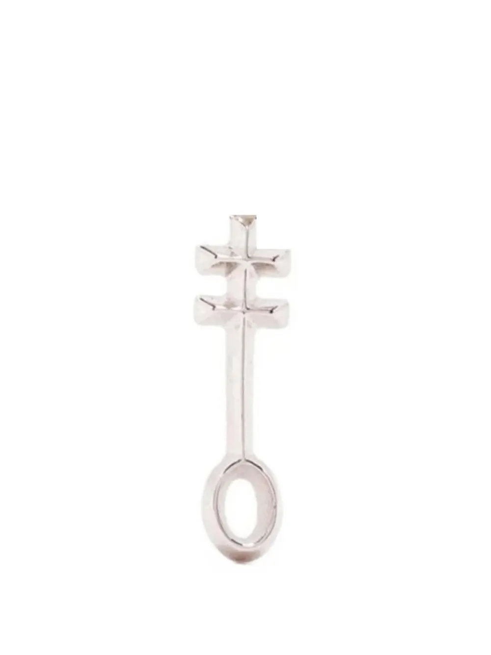 Capsule Eleven Egyptian Nefer symbol hoop earring - Argento