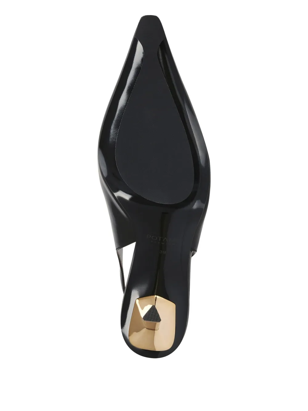 Potamy 50mm Leather Heeled Pumps In Multi