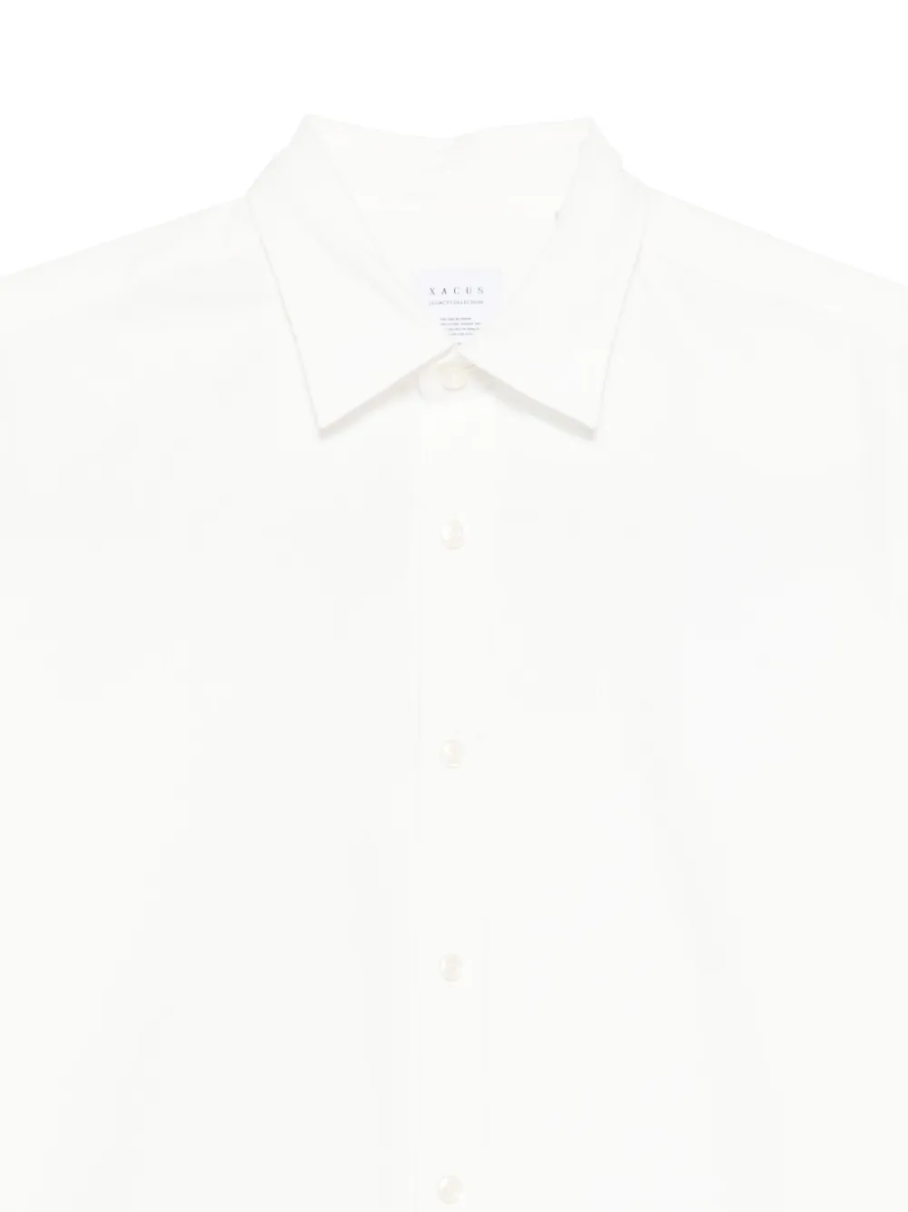Xacus Button-up popeline overhemd Wit