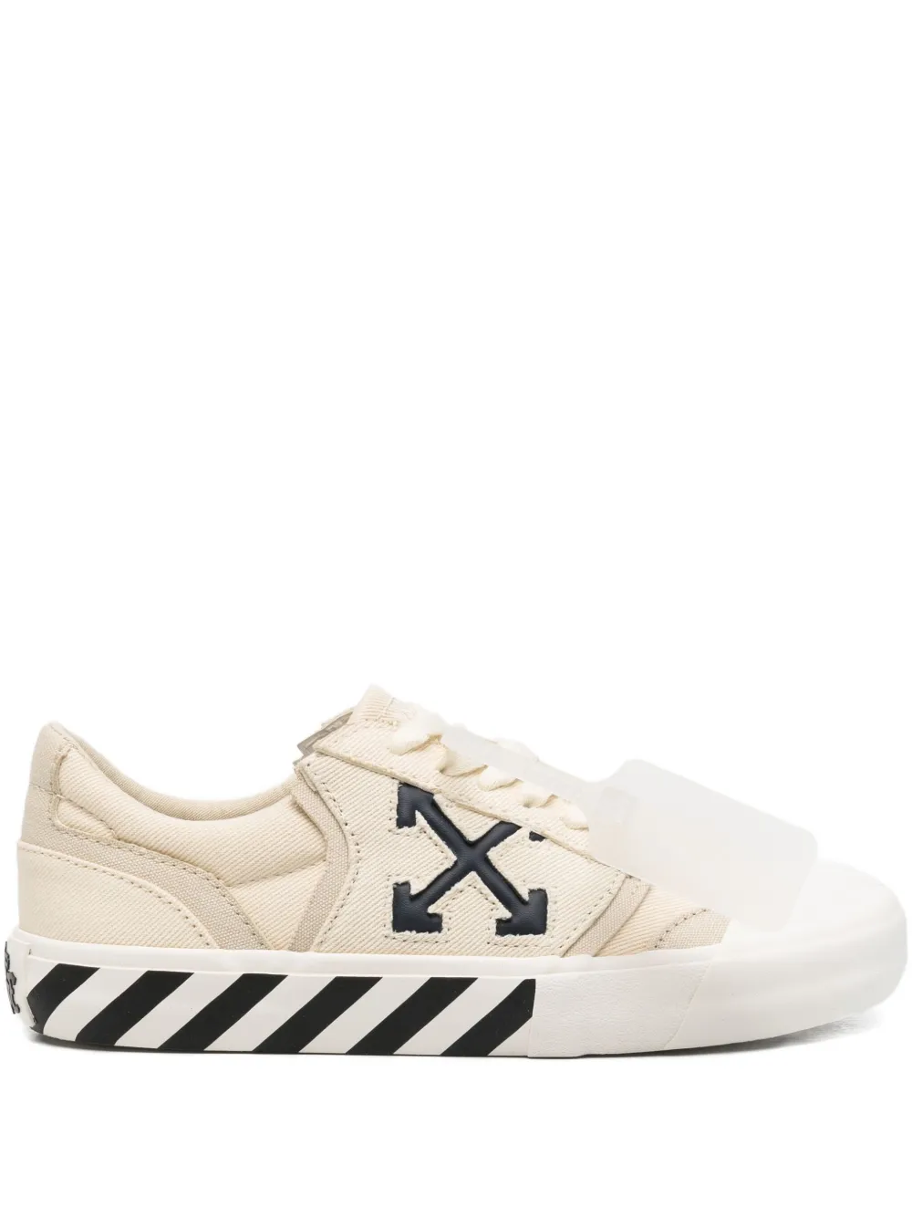 Off-White Sneakers met Arrow-streep Beige