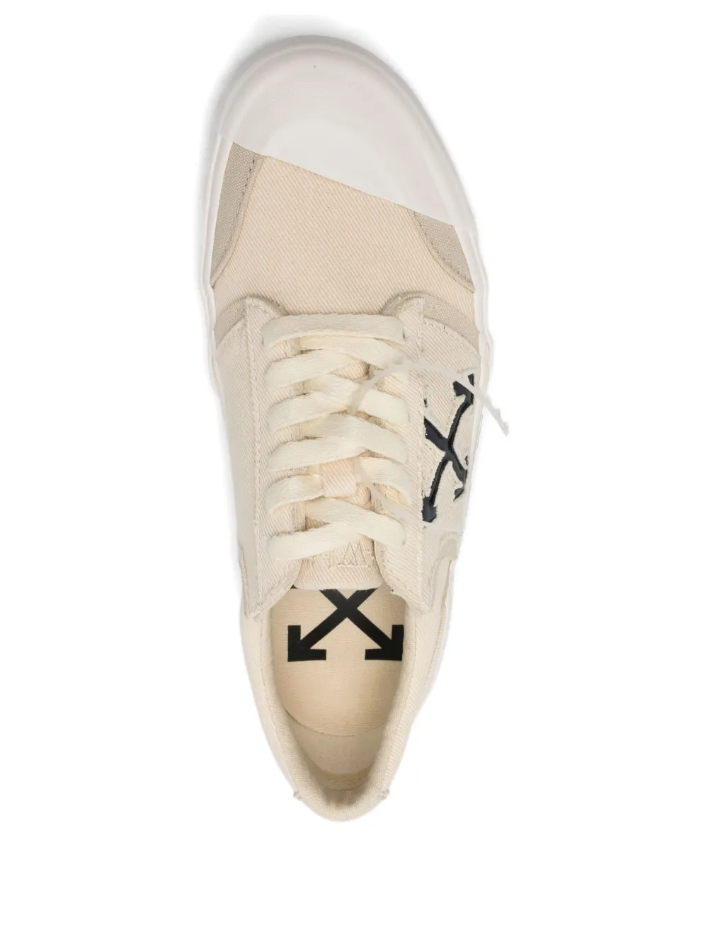 Off-White Sneakers met Arrow-streep Beige