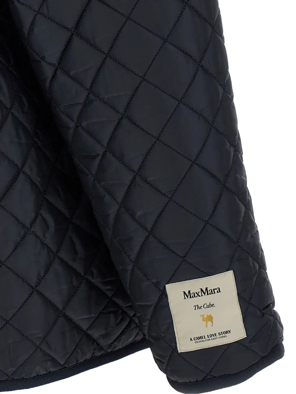 Max Mara Leo Reversible Quilted Jacket In Blue
