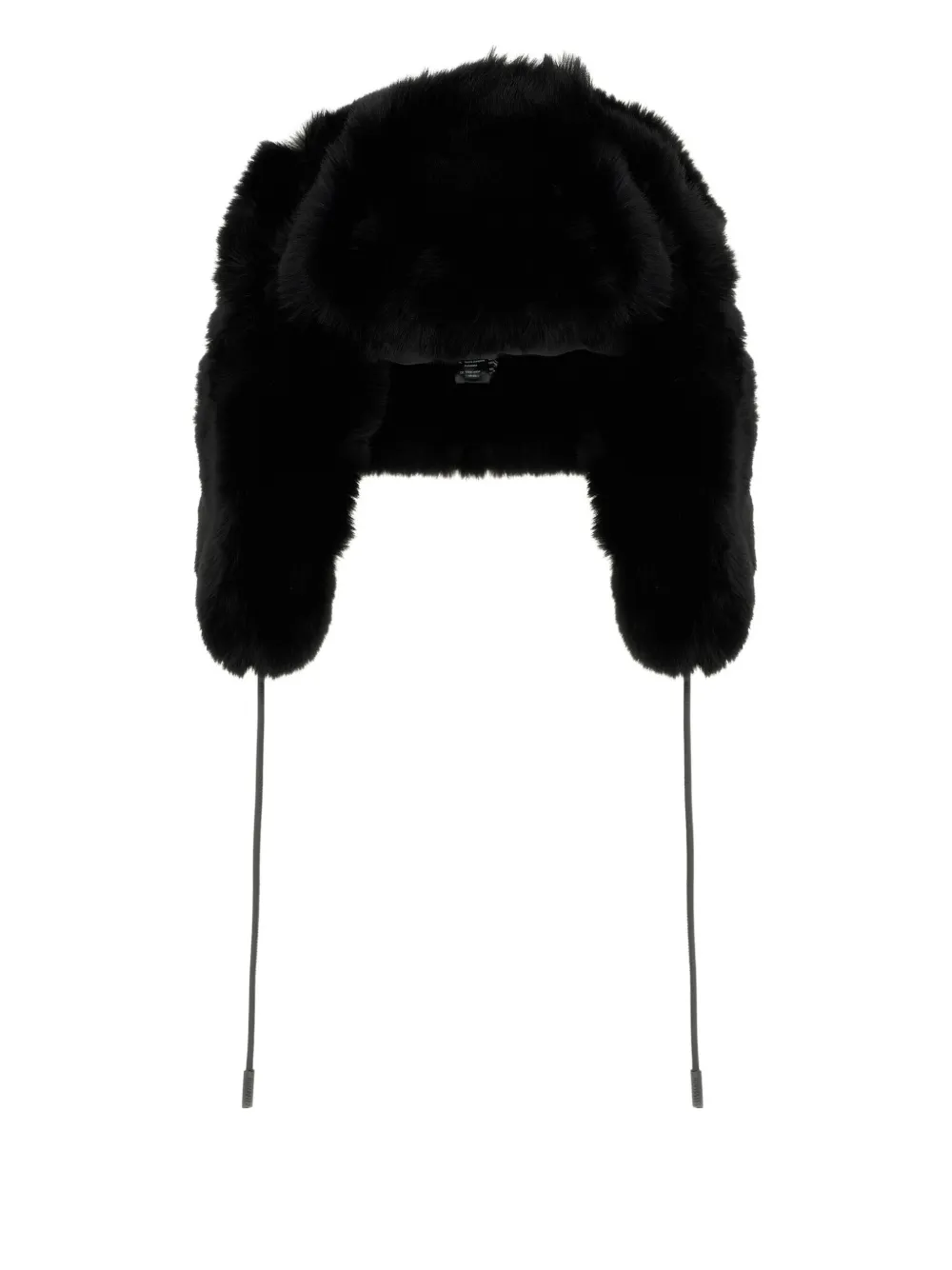 Goldbergh Cher Fluffy Aviator Hat In Black