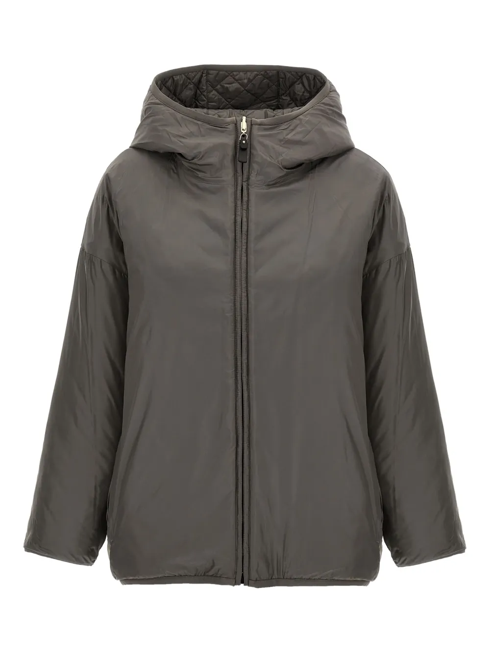 Max Mara Leo Reversible Quilted Jacket In Gray