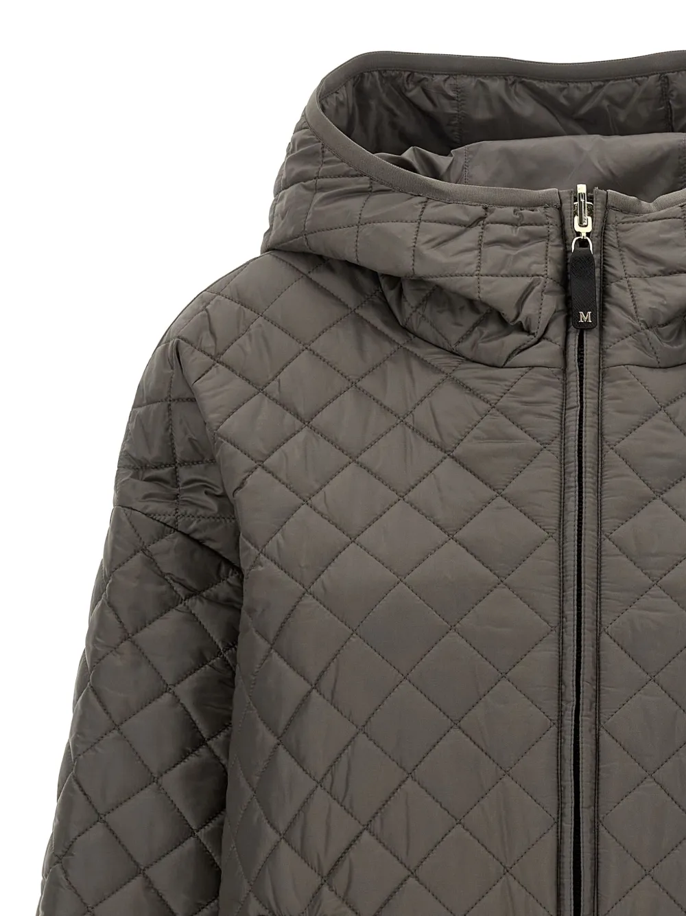 Max Mara Leo Reversible Quilted Jacket In Gray