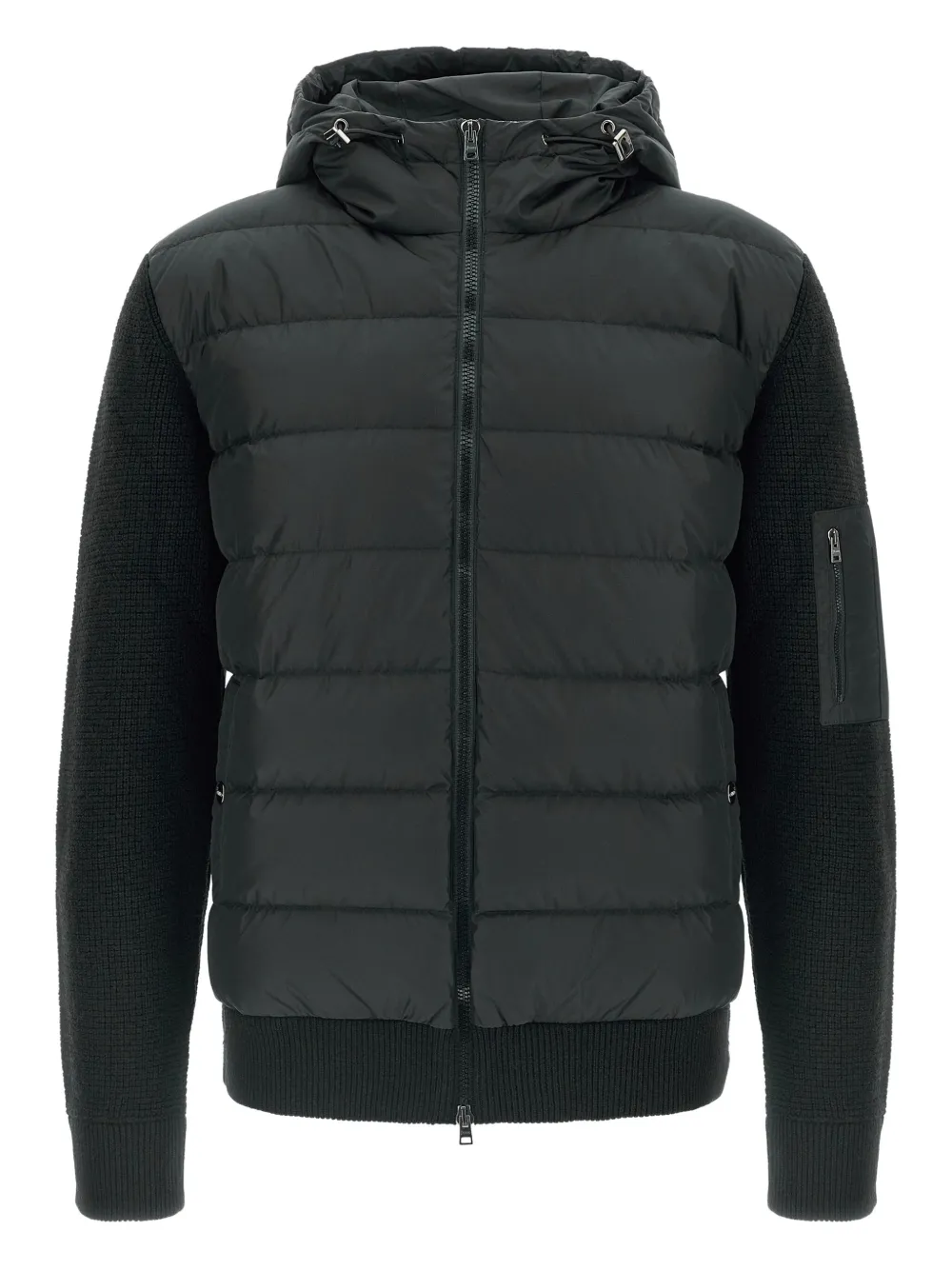 Herno hooded quilted-panel jacket | Black | Image 1