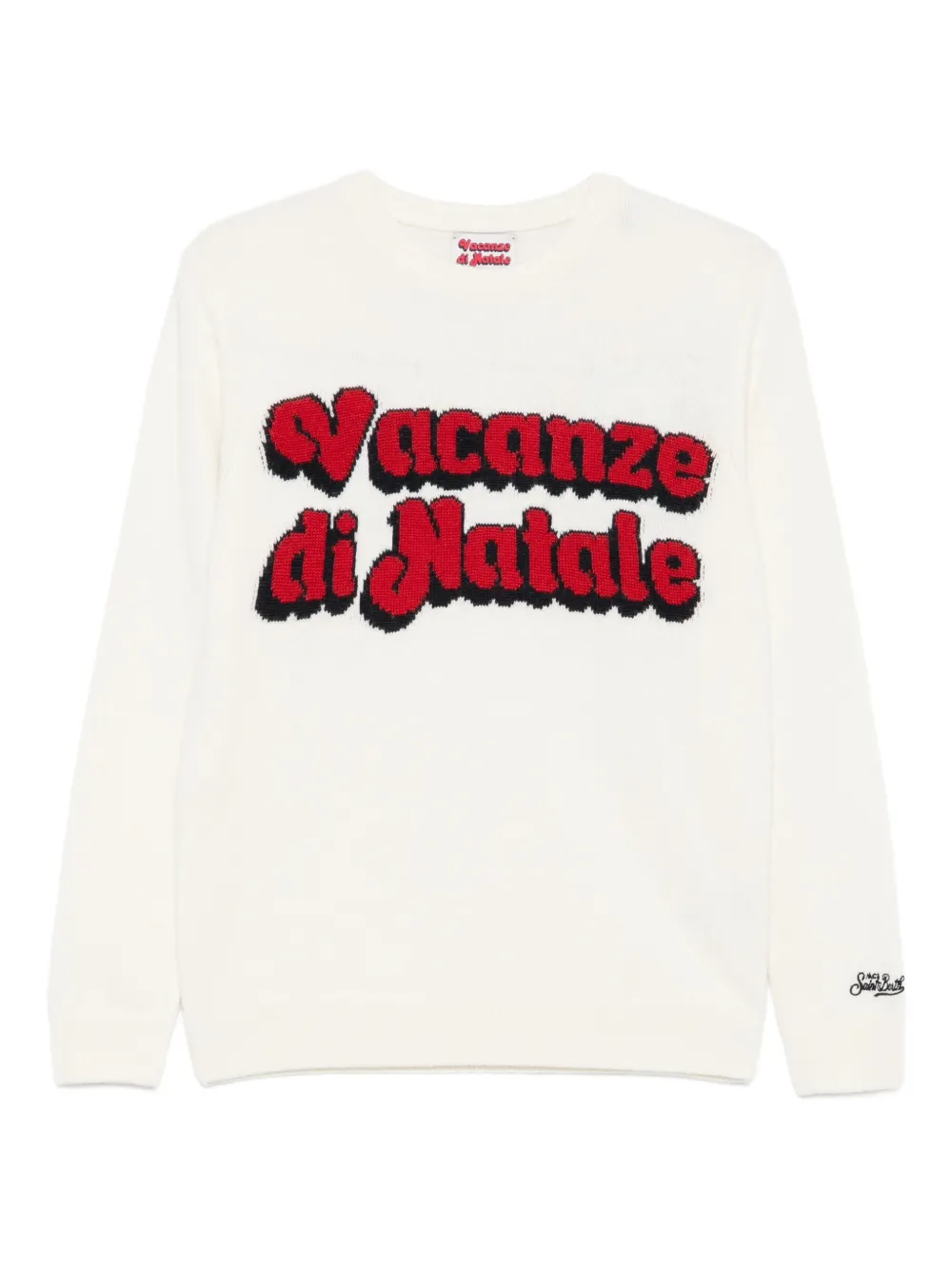 MC2 Saint Barth Kids Vacanze di Natale スウェットシャツ - ホワイト MC2 Saint Barth Kids Vacanze di Natale スウェットシャツ - ホワイト