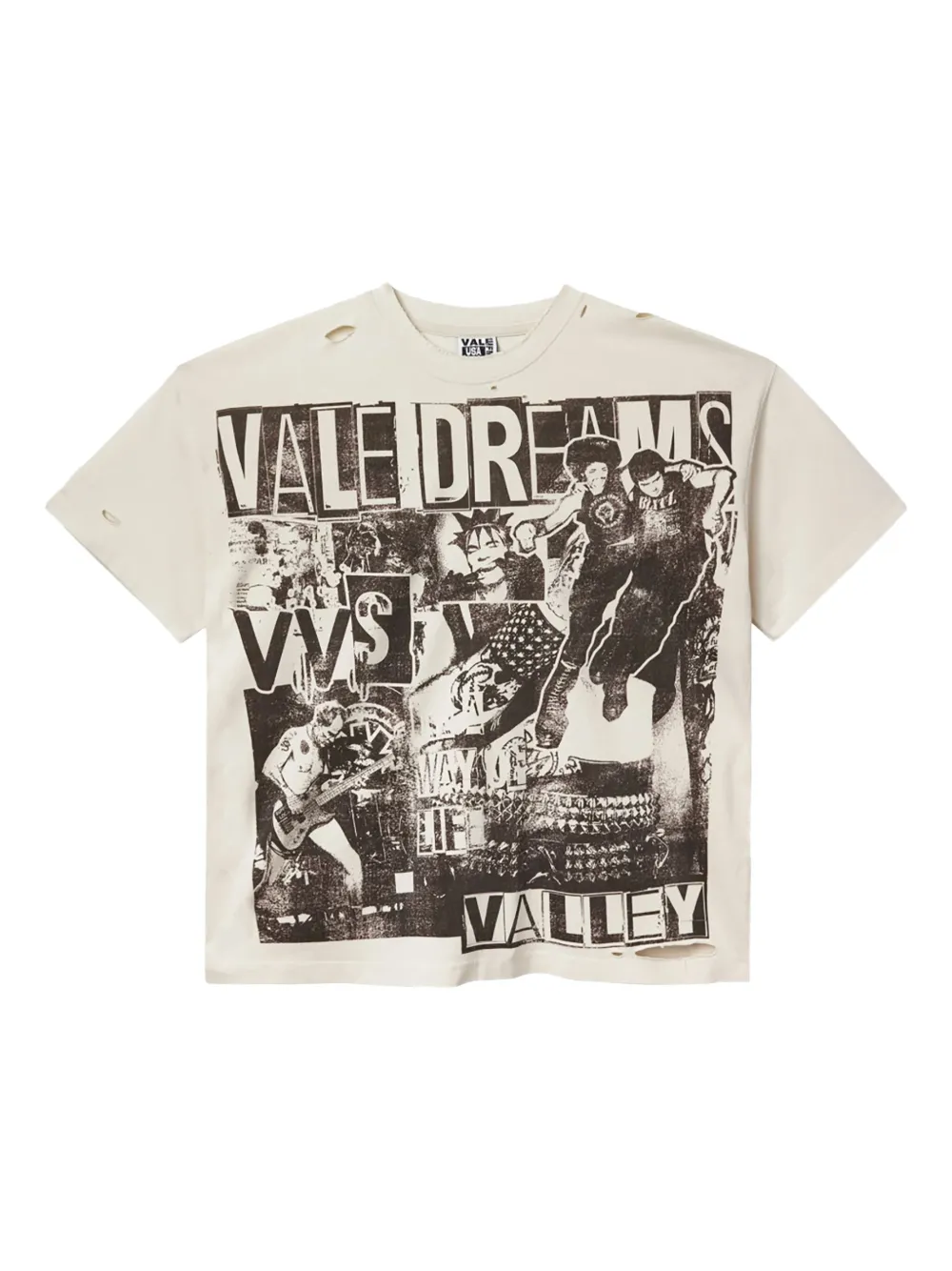 Vale Mosh Pit T-shirt | Neutrals | Image 1