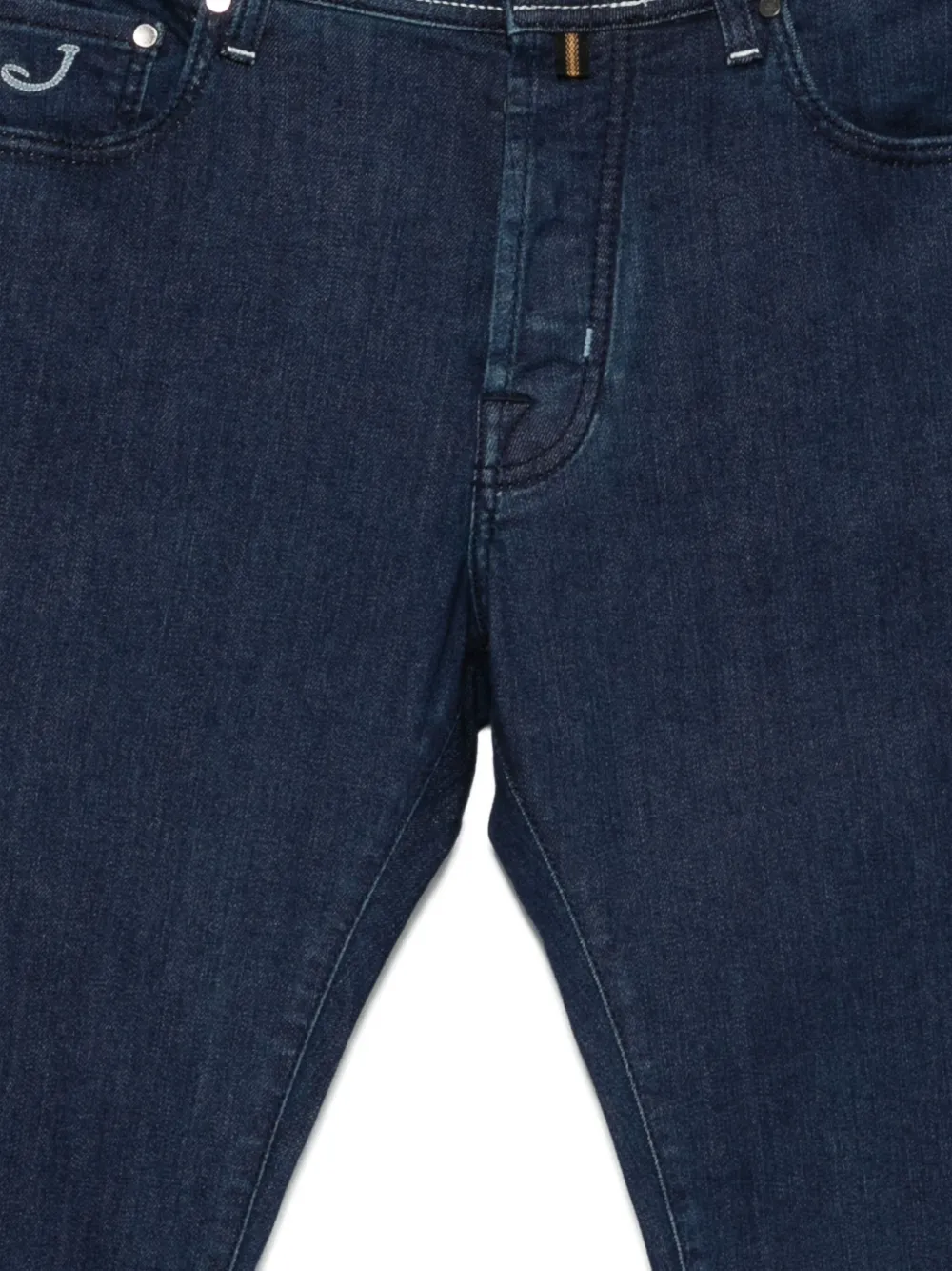 Jacob Cohen Jeans Mit Logo-stickerei In Blue