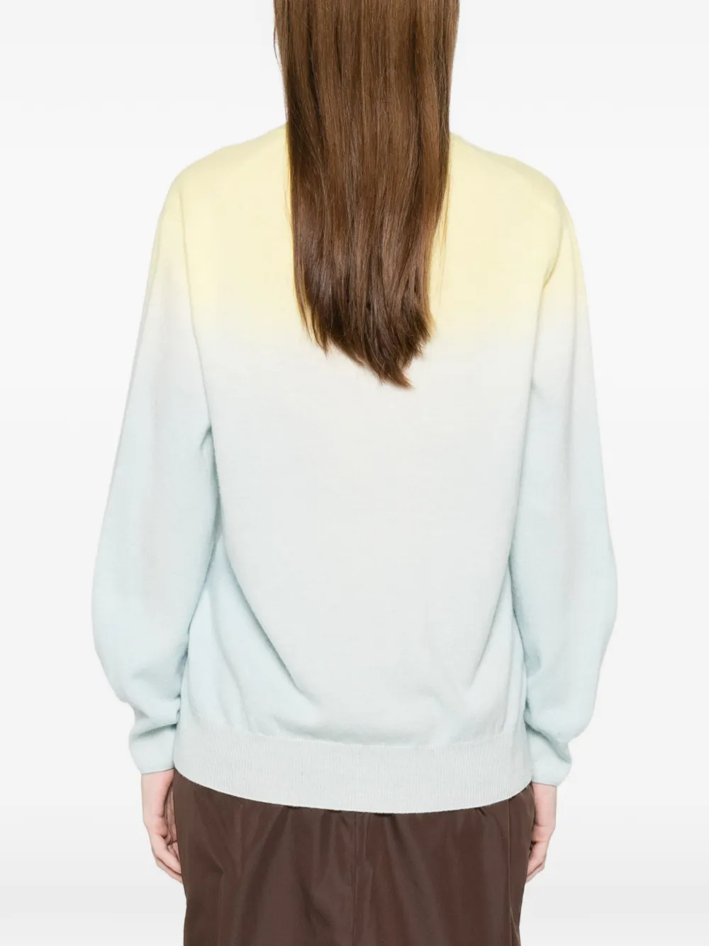 Jil Sander Vest met knopen en kleurverloop Blauw