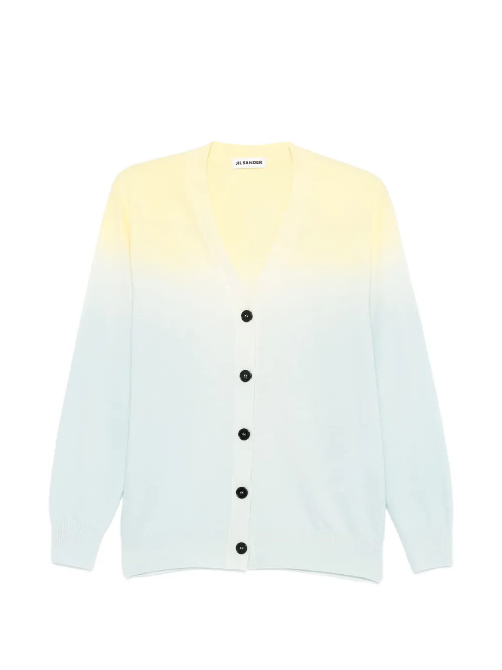 Jil Sander buttoned gradient cardigan - Blu