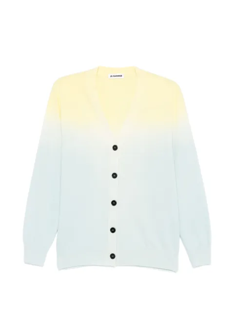 Jil Sander — buttoned gradient cardigan