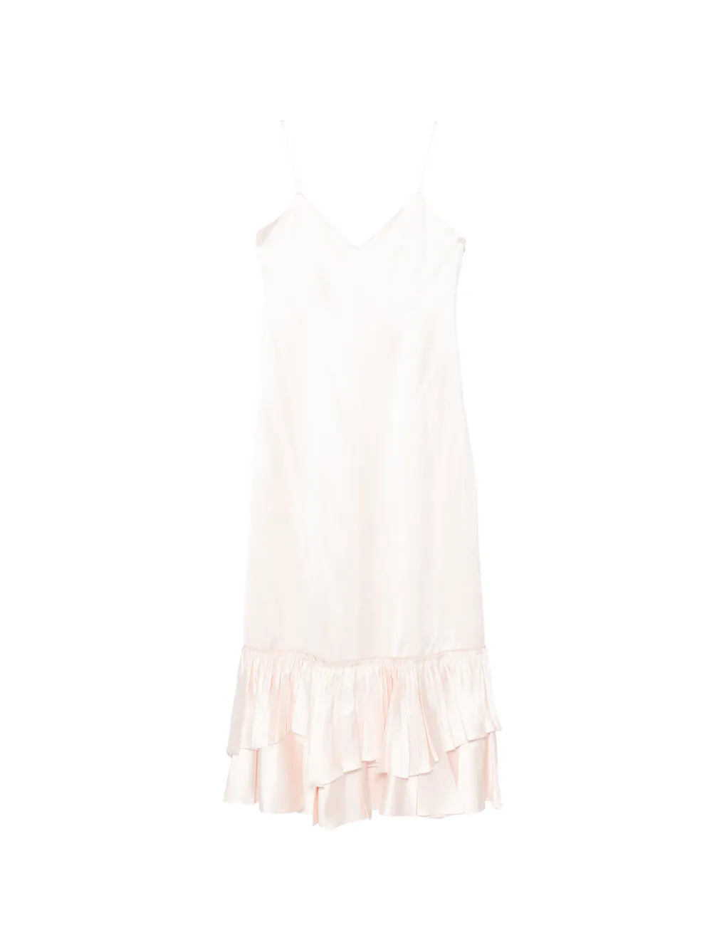 Jil Sander ruffled slip dress - Rosa