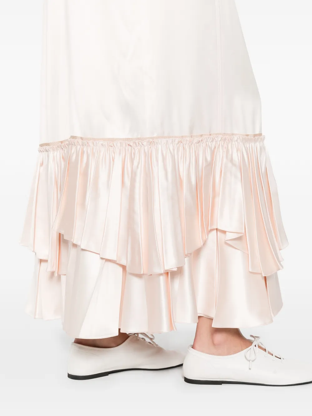 Jil Sander Onderjurk met ruches Roze