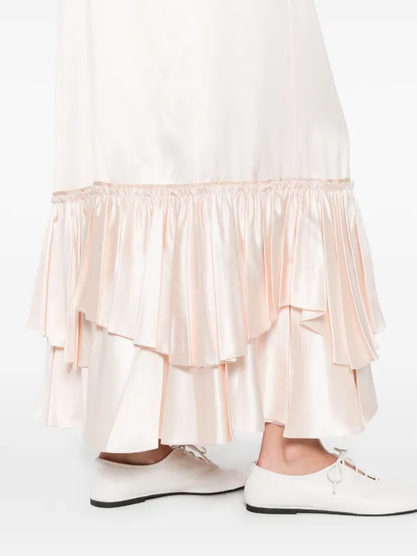 jil sander pink dress Jil Sander - Light Pink Knotted Detail Gown