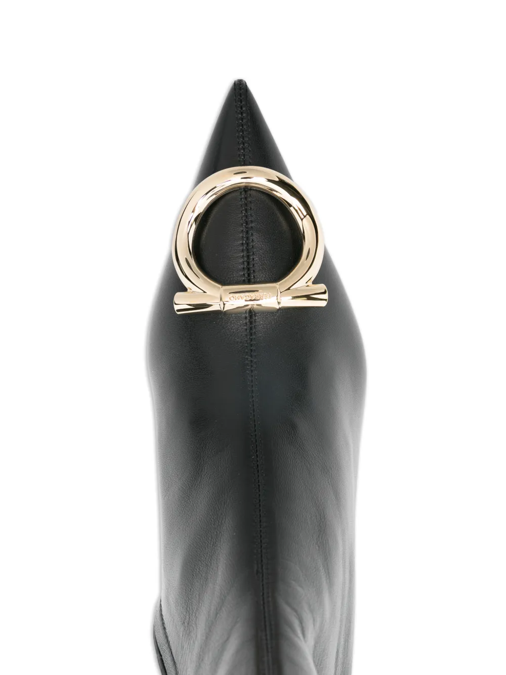 Ferragamo Gancini laarzen met hak Zwart