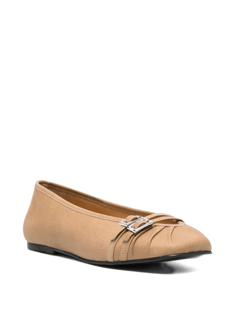 ALOHAS Cendana leren ballerina's Beige