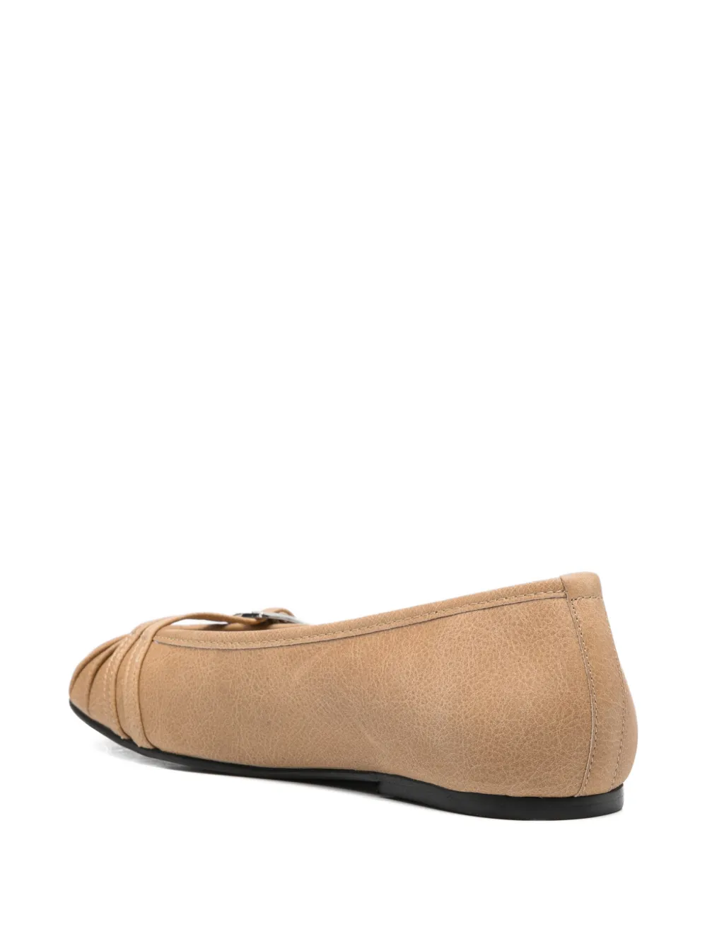 ALOHAS Cendana leren ballerina's Beige