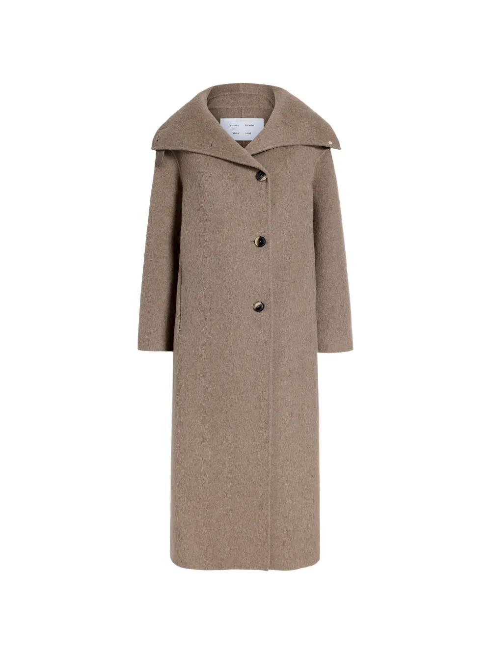Proenza Schouler White Label Corey jas met ceintuur Beige