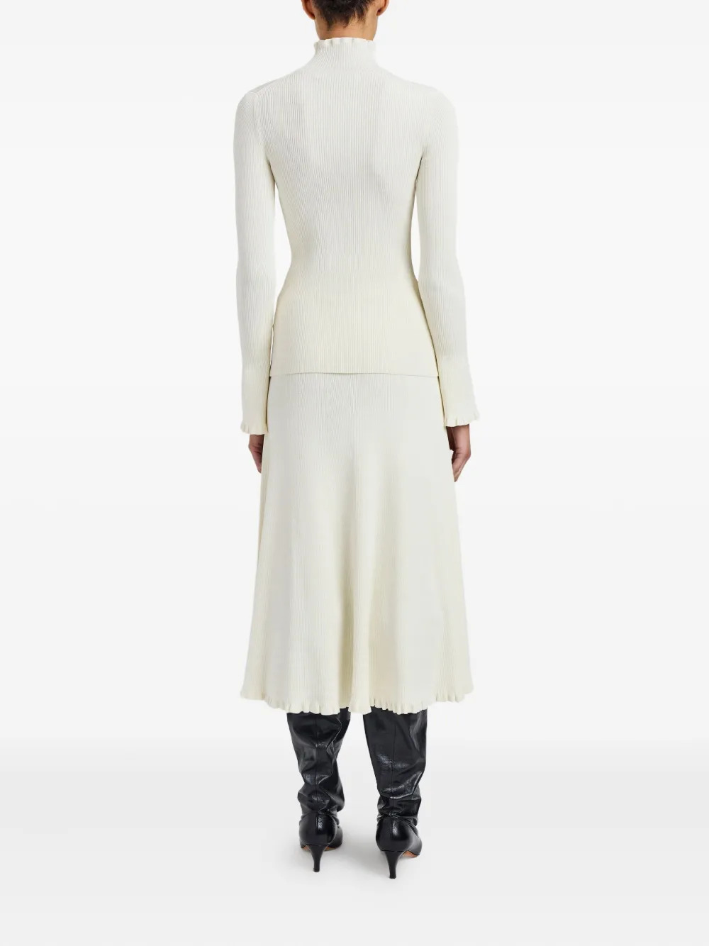 Proenza Schouler White Label Phyllis Turtleneck Top In White