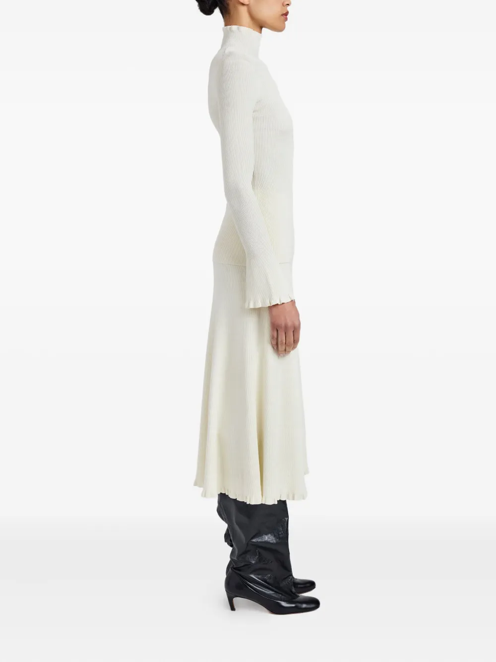 Proenza Schouler White Label Phyllis Turtleneck Top In White