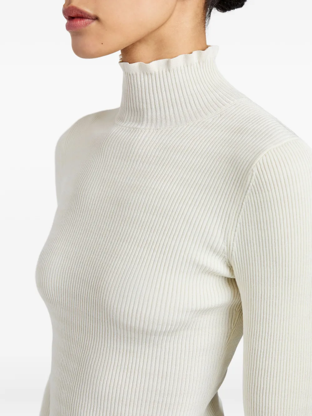 Proenza Schouler White Label Phyllis Turtleneck Top In White