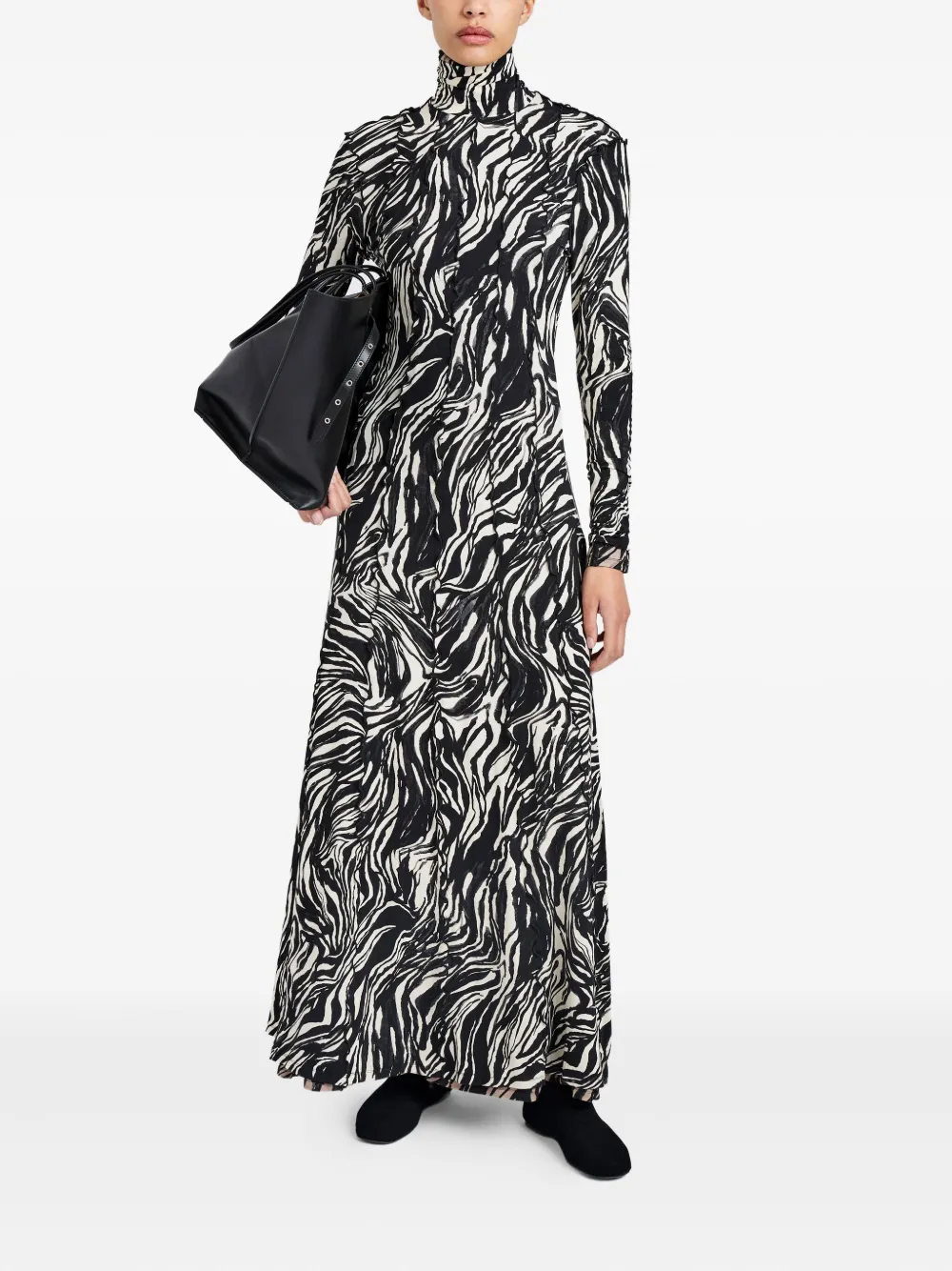 Proenza Schouler White Label Mabel maxi-jurk - Zwart