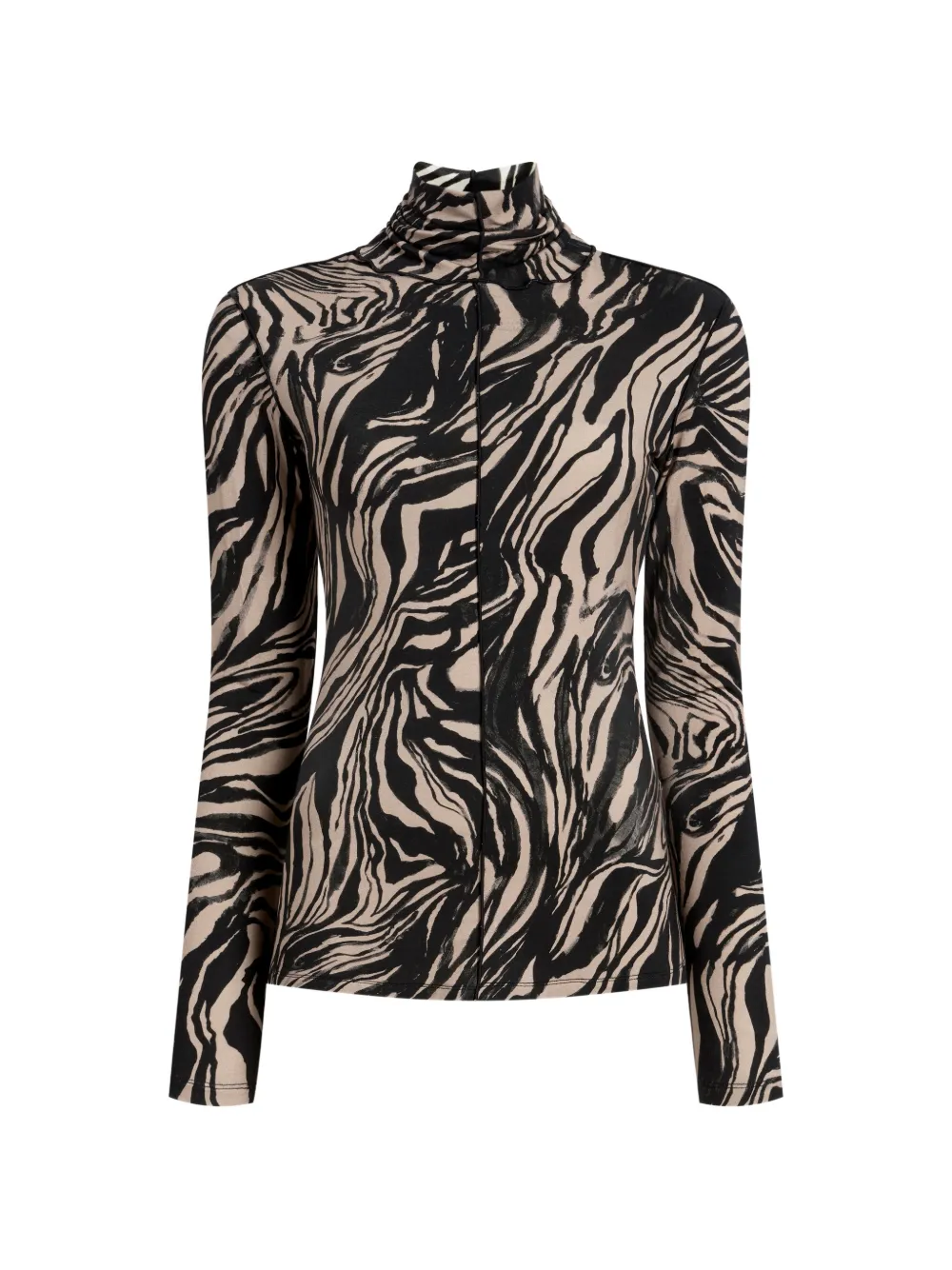 Proenza Schouler White Label Audrey top met marmerprint Beige